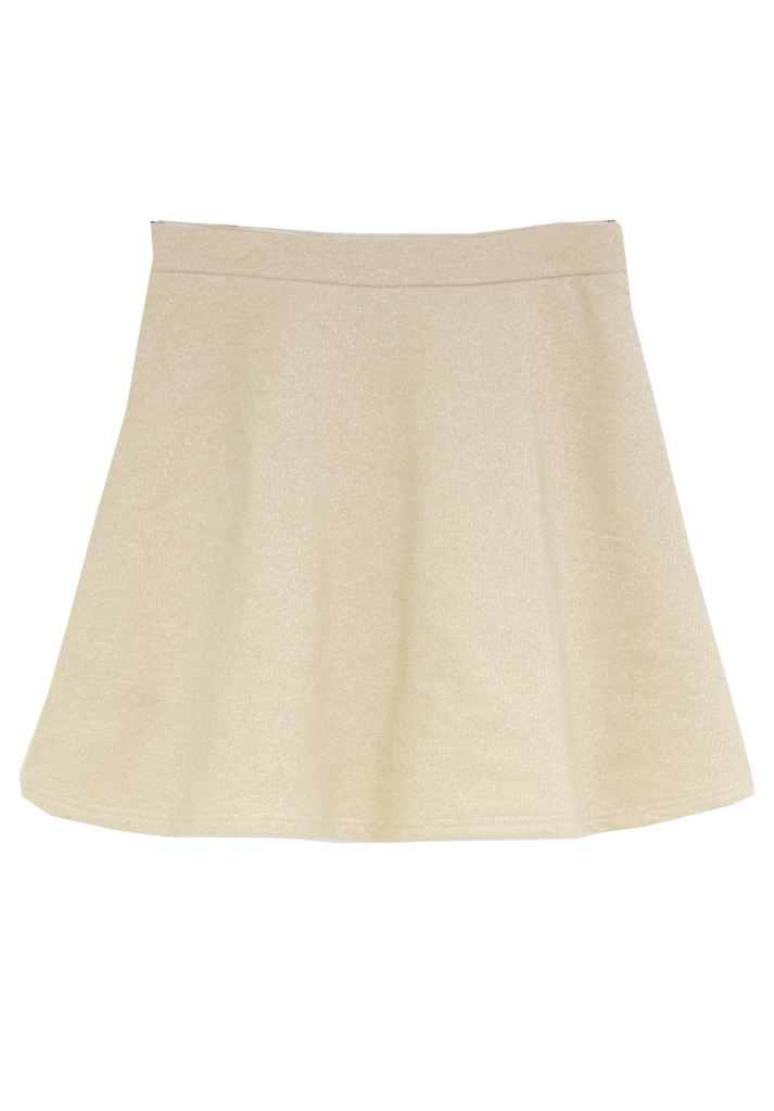 50% OFF  Gold  College Skirt