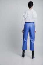 Load image into Gallery viewer, 70% OFF Vegan leather pants blue