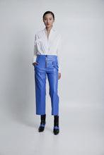 Load image into Gallery viewer, 70% OFF Vegan leather pants blue