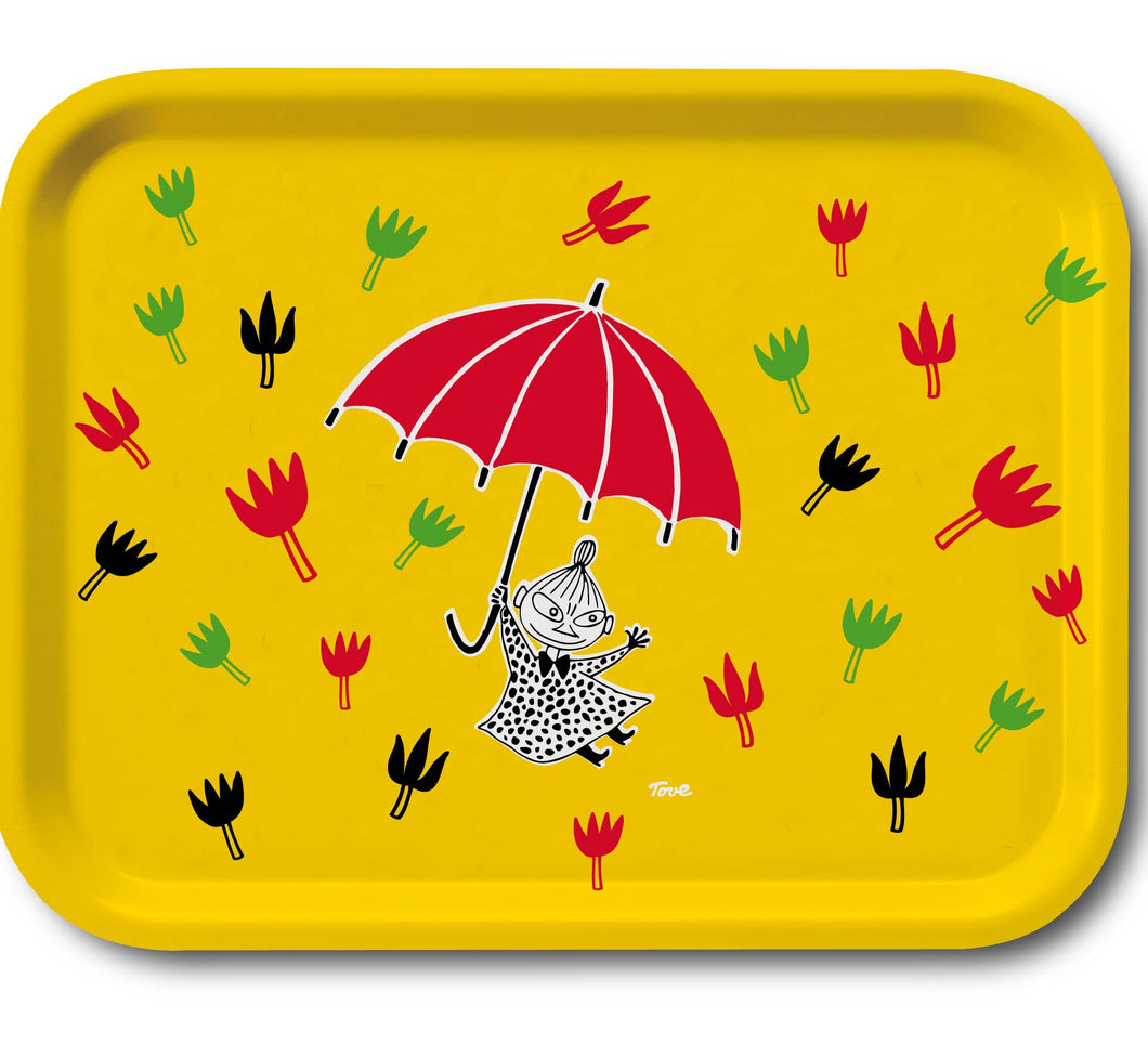Tray 43×33  Moomin, Little My & Umbrella