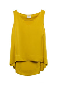 50% OFF Cecily top mustard yellow