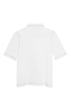 Load image into Gallery viewer, Half polo top in jersey  accent stitching WHITE