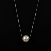 Load image into Gallery viewer, NECKLACE WITH LARGE SILVER SPHERE MATT